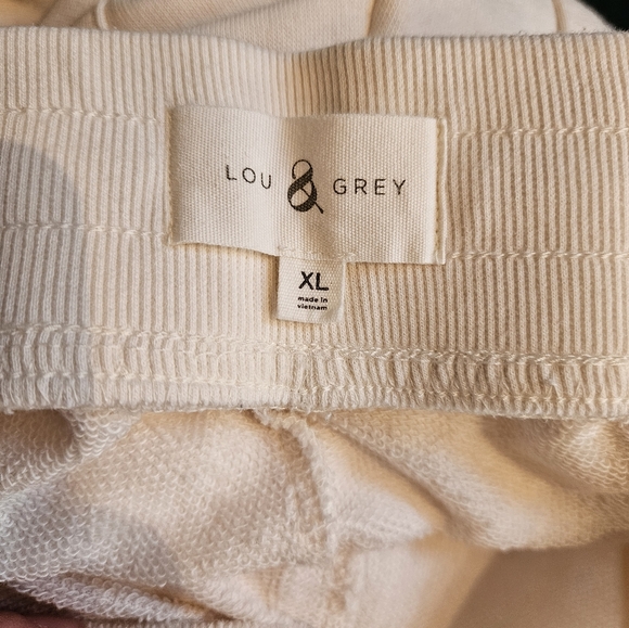 Lou Grey Set - Ivory with Navy/Orange Side Stripe - XL - Picture 3 of 5